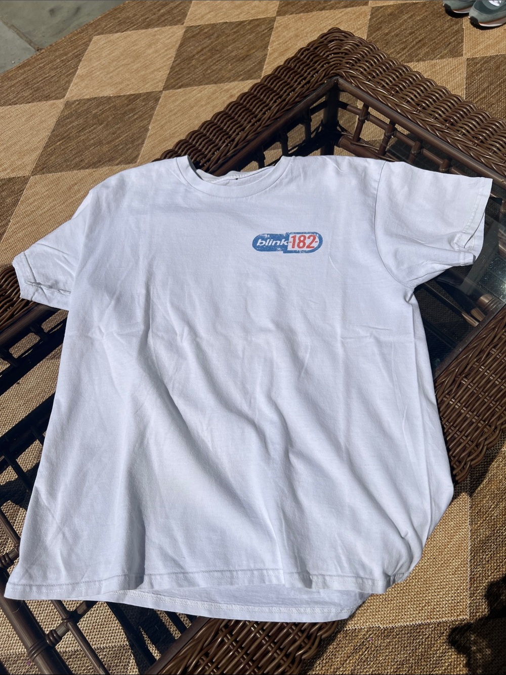 Blink 182 The Enema of The State White Logo Tee
